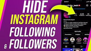 How To Hide Instagram Following and Followers List