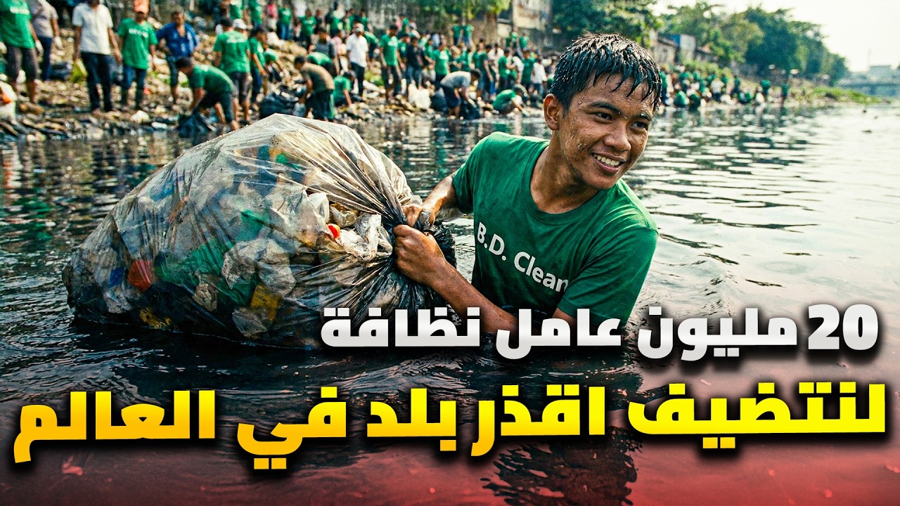 لتنظيف اقذر دولة على الكوكب .. شعب بنغلادش يتحدى المستحيل