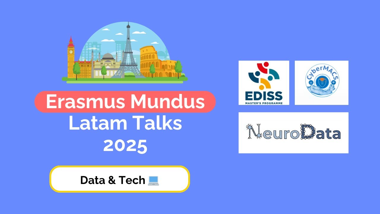 Cómo ganar una beca Erasmus Mundus en Data & Tech 📊 | Programas EDIS, CYBERMACS y Neurodata