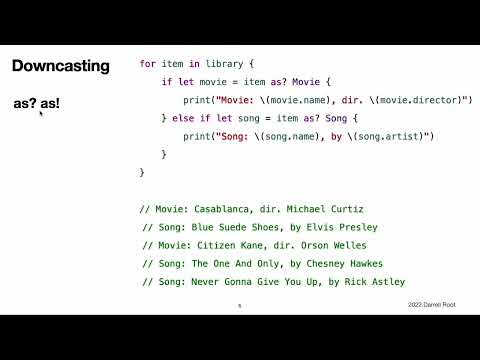 The Swift Programming Language Book: Type Casting - The Video Version