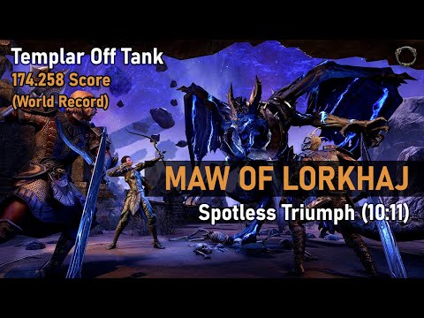 Maw of Lorkhaj - Templar Off Tank - Full Run - 174.258 Score in 10:11 [ESO: Greymoor]