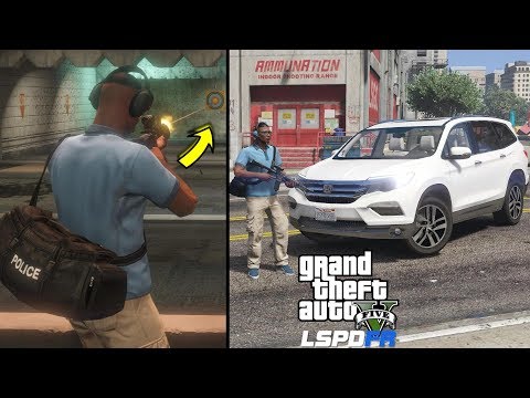 GTA 5 LSPDFR 0.4 Ace Off Duty - Target Practice At The Gun Range - GTA 5 Real Life Police Mod #709