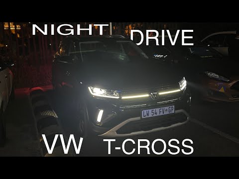 Nachtfahrt im VW T-CROSS 2025 | Test der IQ-Leuchten von VW |