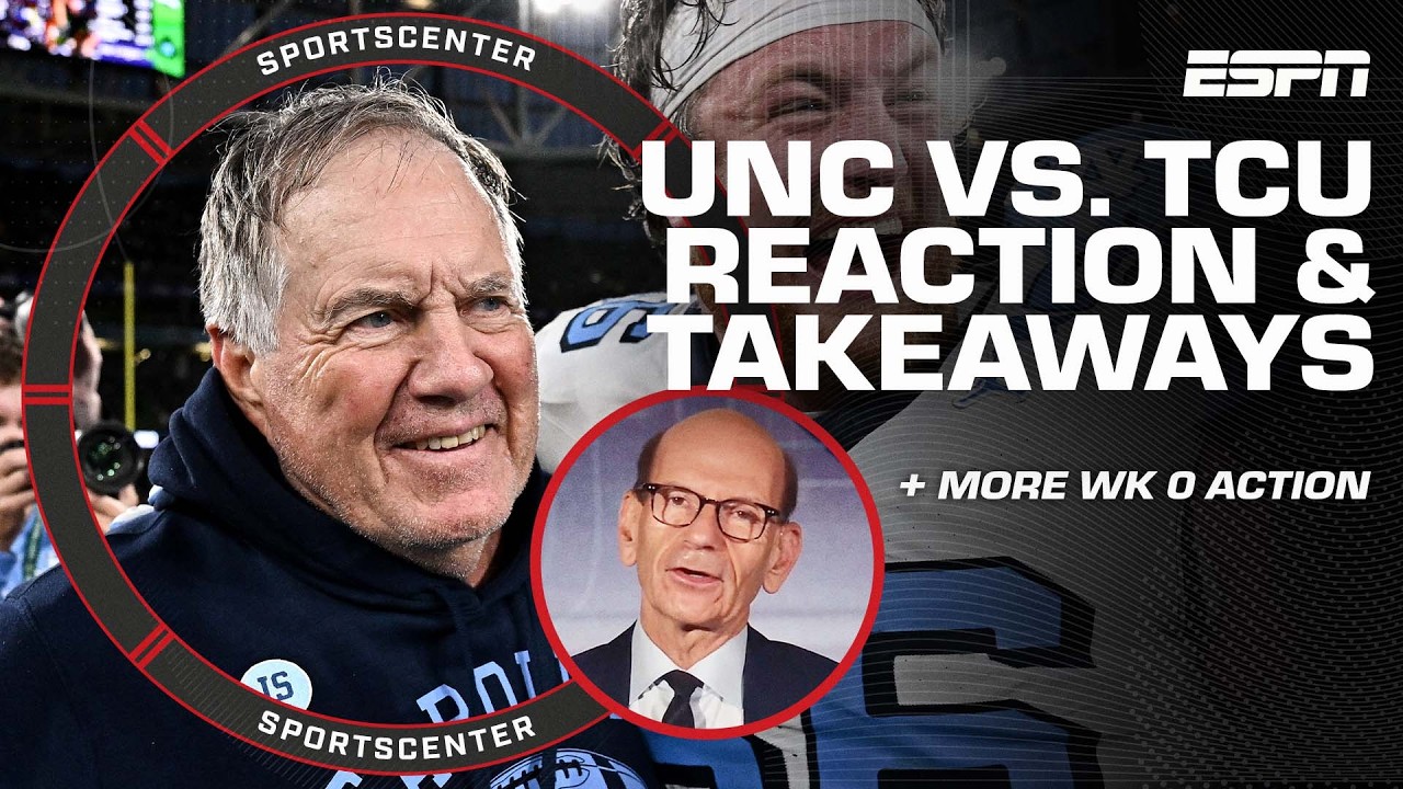 Paul Finebaum's biggest takeaways from UNC's Week 0 win over TCU 🏈 | SportsCenter