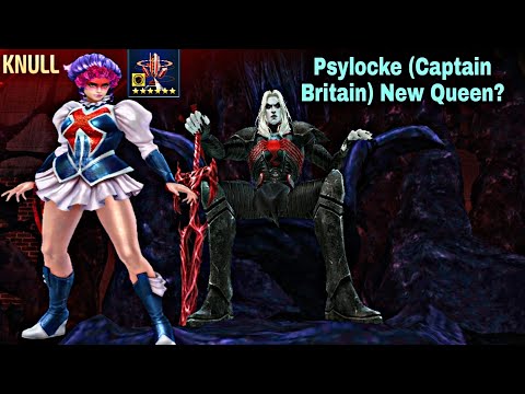 Psylocke Captain Britain New Uniform Review & WBL Knull Clear With Obelisk - Marvel Future Fight