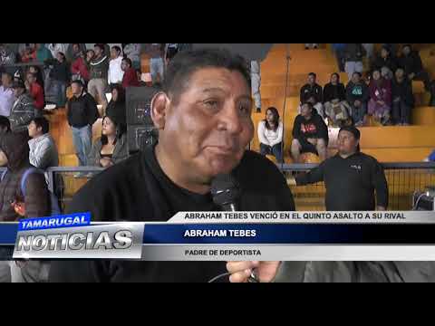 ABRAHAM TEBES VENCIÓ EN EL QUINTO ASALTO A SU RIVAL DE LA CATEGORÍA CRUCERO