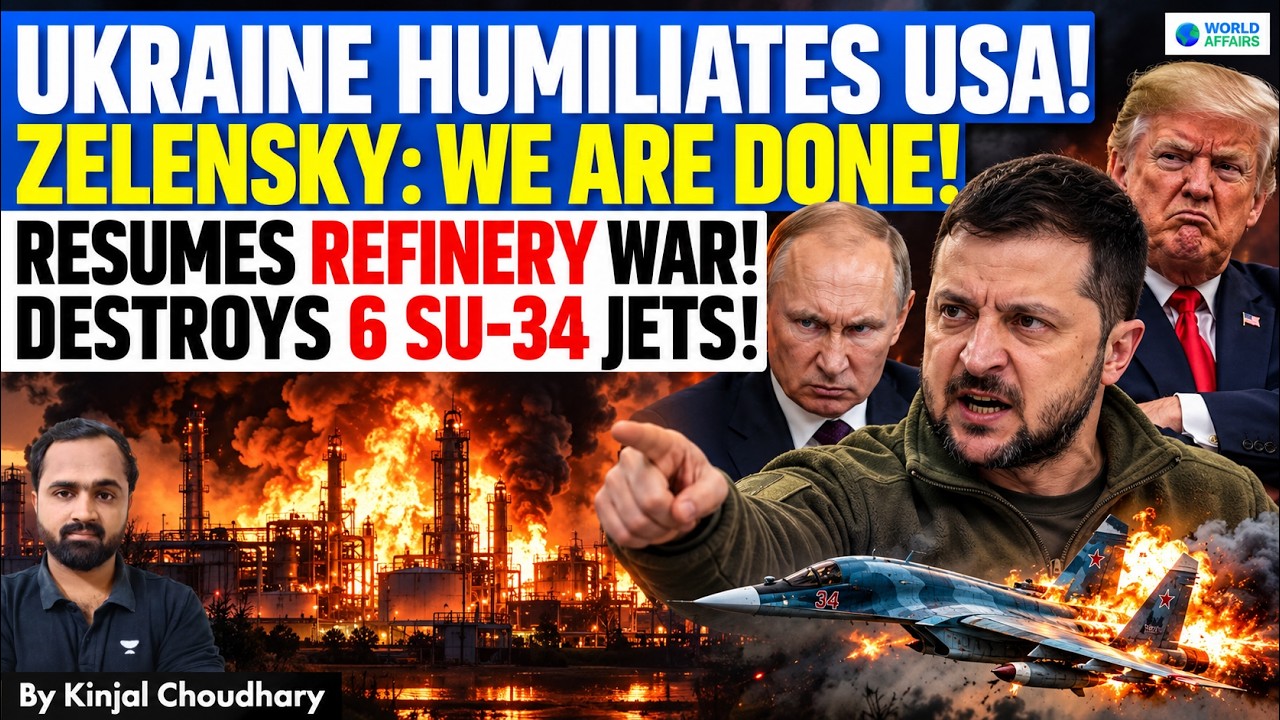 TRUMP'S CEASEFIRE DEAD IN 3 DAYS - Zelensky Defies USA, Resumes Refinery War, 6 Su-34s Hit? | Kinjal