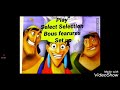 Emperor New Groove 2000 Usa Menu