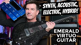 Video thumbnail for ELECTRIC, ACOUSTIC, SYNTH.. ONE GUITAR! EMERALD VIRTUO HYBRID by Pete Thorn