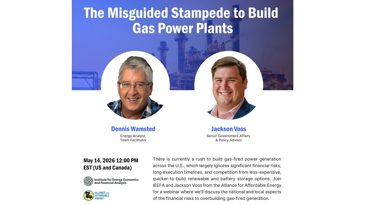 The Misguided Stampede to Build Gas Power Plants