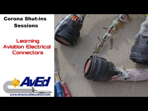 Learning Aviation Electrical Connectors. Avionics Education Live-stream