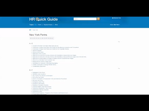 Quick Guide - HR forms