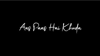 Aas Paas Hai Khuda🤍  Rahat Fateh Ali Khan  Blac