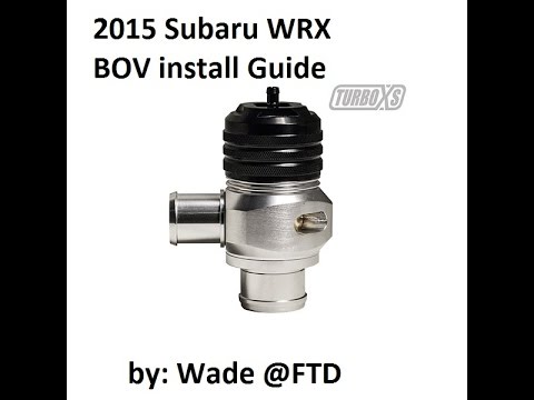 2015 wrx Blow Off Valve install tutorial