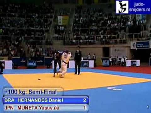 Judo 2009 Rio de Janeiro: Hernandes (BRA) - Muneta (JPN) [+100kg].