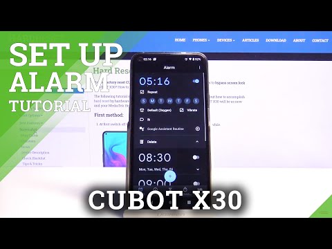 How to Choose Alarm Clock in CUBOT X30 - Alarm Clock Settings