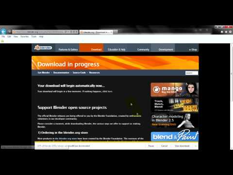 Blender 2.6 Beginner Course | Tutorial 1: How to Download & Install Blender [HD]