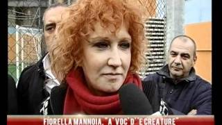 8 NEWS  Fiorella Mannoia alla Fondazione  a Voce d&#39; &#39;e Creature 5 dicembre 2011