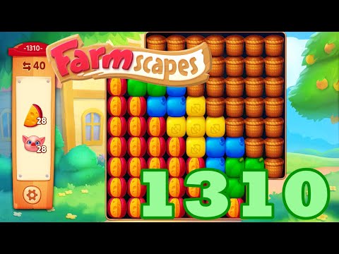Farmscapes Level 1310 HD Gameplay Walkthrough | 3 - match game | android | ios | pc | GameGo Game