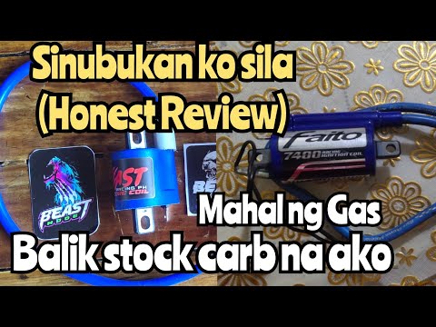 Comparison of Beast & Faito 7400 Ignition Coil | Why I switch back to stock carburator | Yamaha SZ