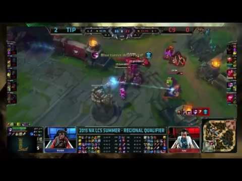 C9 Sneaky Vayne Quadra! - C9 vs TiP - NALCS Regional Qualifier