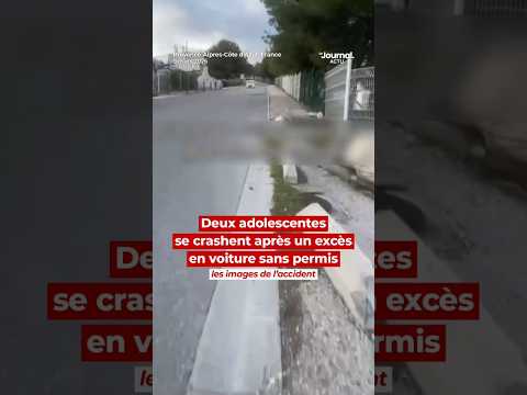 Deux adolescentes se crashent après un excès de vitesse en voiture sans permis...