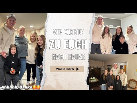 WIR KOMMEN ZU EUCH NACH HAUSE🏠// MERCH VERTEILEN AN ZUSCHAUER ❤️ // THERRMANN_FAM