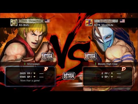 USF4 - (Unofficial First to Five) Vega (BOTB_SliceOfLife) Vs Ken (KO-Wolfy) 720p60fps HD◄◄
