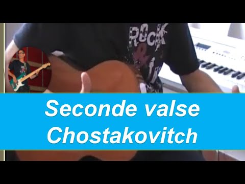 Seconde valse -Dimitri Shostakovitch - version facile guitare + partition