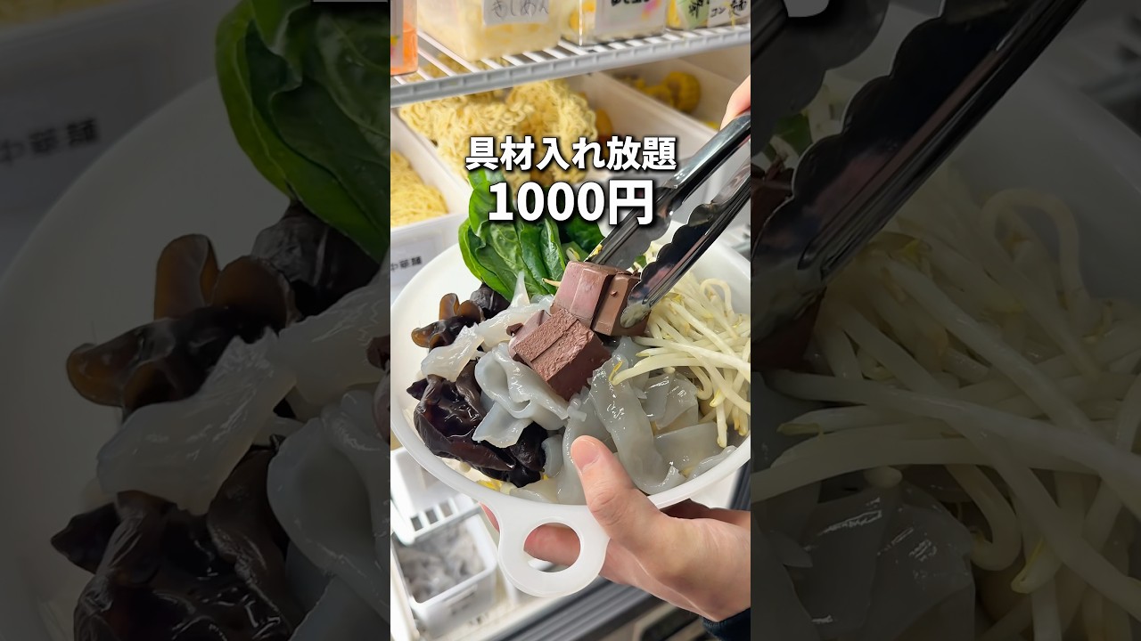 どれだけ具材入れても1000円の麻辣湯 #東京グルメ