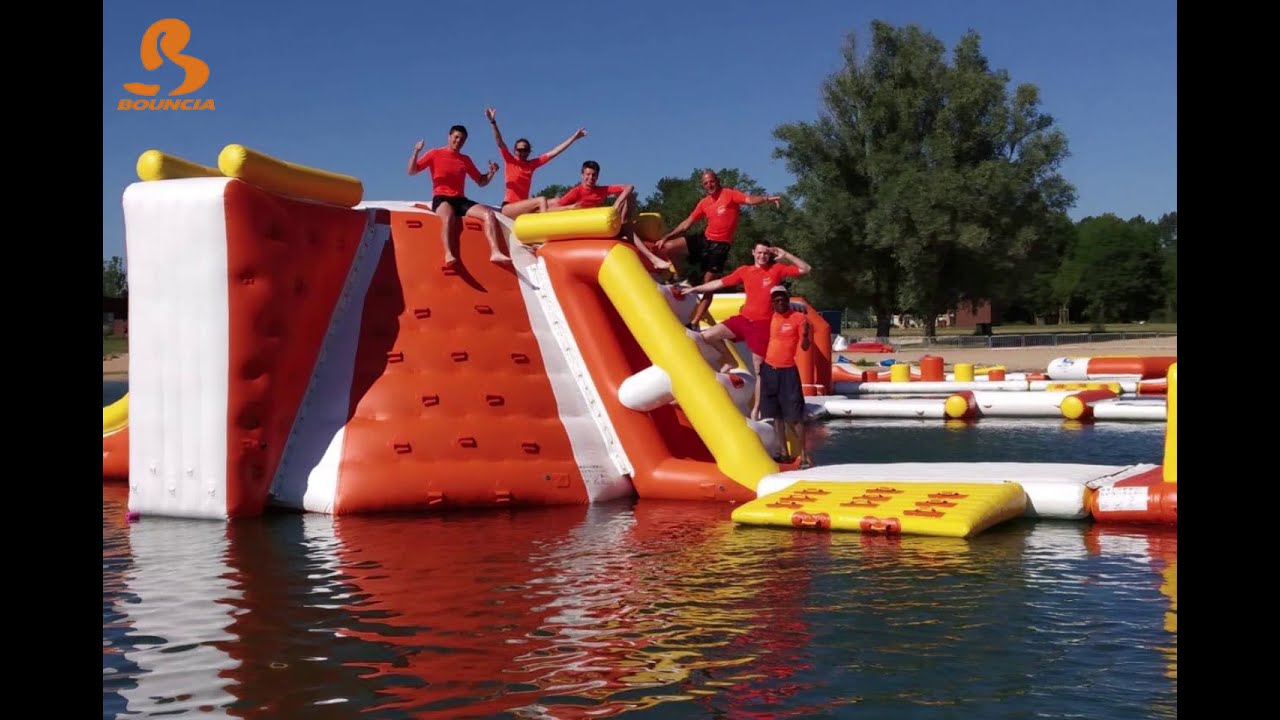 Bouncia TUV Certified Floating Water Park Items Inflatable Water Park