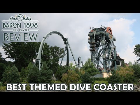 Baron 1898 Review, Efteling Bolliger & Mabillard Dive Machine | Best Themed Dive Coaster