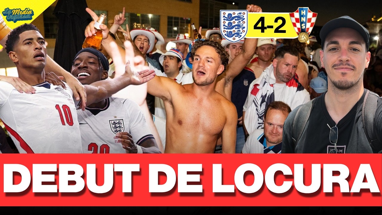 ¡LOCURA EN DALLAS! VIVIMOS EL PARTIDO MÁS LOCO DEL MUNDIAL: EL DEBUT DE INGLATERRA VS CROACIA