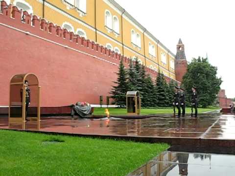 The Unknown Soldier's Grave at the Kremlin in Moscow