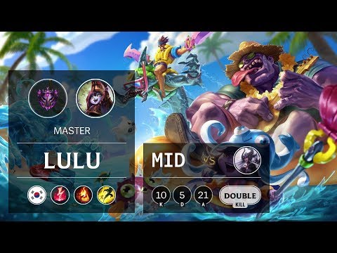 Lulu Mid vs Syndra - KR Master Patch 9.16