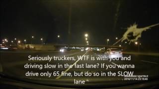 How to deal with asshole truckers in the fast lane