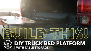 I Built A Platform w/ Table Storage For My Tacoma!