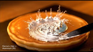 Chemical Element Spreading on pancake ASMR #asmr #chemistry #satisfying #relaxing  #fyp #satisfying