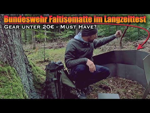 Bundeswehr Faltisomatte und deren Verwendung - Langzeittest - Outdoor Grundausstattung -