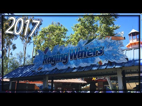 HD Walking Tour of Raging Waters Los Angeles 2017