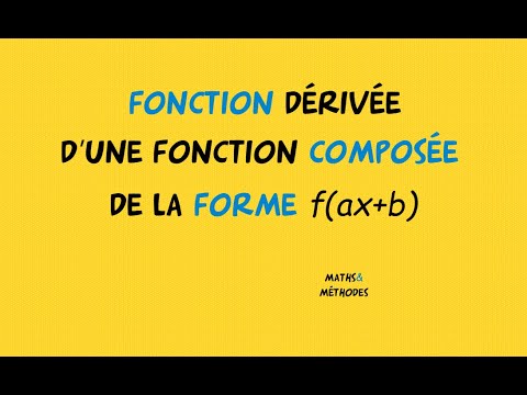 Fonction dérivée d'une fonction composée avec une fonction affine
