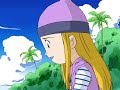 Gomamon Zoe Orimoto Minamoto Sad