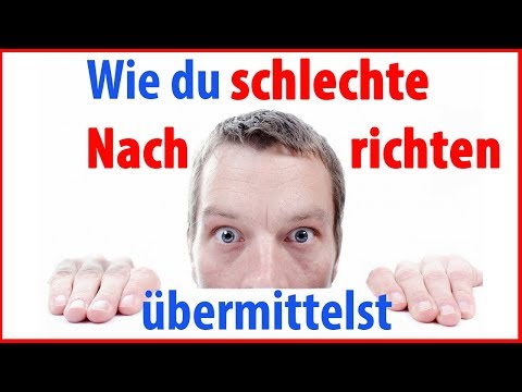 Wie du schlechte Nachrichten überbringst - 3 Tipps // Dr. Florian Pressler