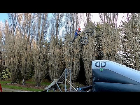 SENDING MY HARDEST MTB TRICKS  - AMAZING AIRBAG LANDING SESSION