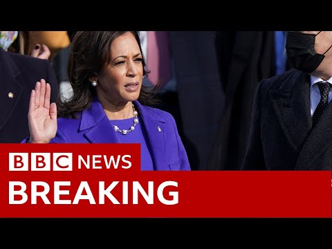 カマラ・ハリス、米国初の女性副大統領に就任 - BBC ニュース (Kamala Harris sworn in as the first female vice-president in US  - BBC News)