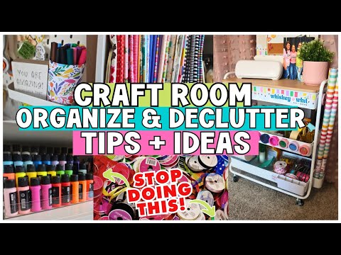 Genius Craft Room Organization & Storage Ideas | Dollar Tree & FREE! storage ideas! ⭐️