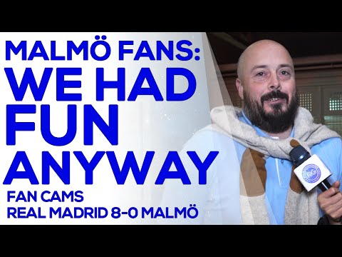 Real Madrid 8-0 Malmö FF | The Champions League is fun, despite the score | FAN CAMS