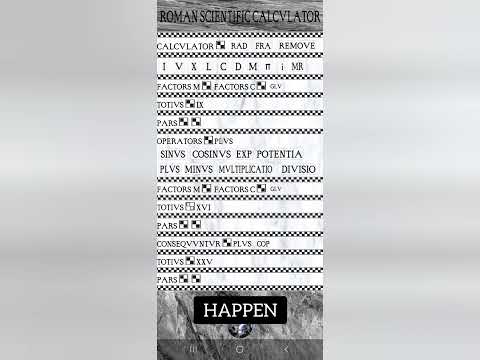 ROMAN SCIENTIFIC CALCULATOR