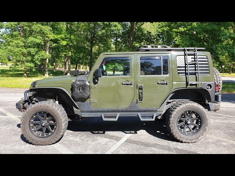Jeep Wrangler MORryde fuel can Side Mount Brackets ??? COOL !!! 吉普牧马人改装附加油桶侧挂测评