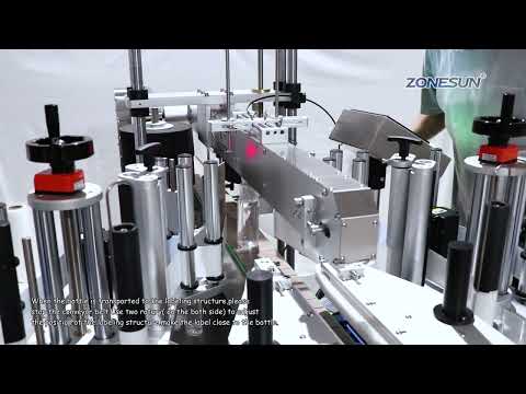 How To Use ZS TB300 The Automatic Dual side Labeling Machine